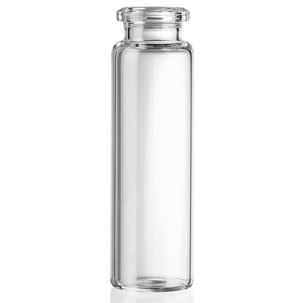 20mL Headspace Vial, Clear, Crimp , 20mm, Flat Bottom, 22.6x75mm, 100/Box - 9040020FB