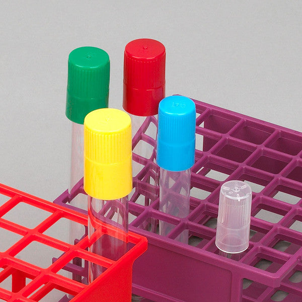 Diamond Culture Tube Cap for 20mm Glass , Culture Tubes, PP, Yellow, 100/Box - 118156Y-100
