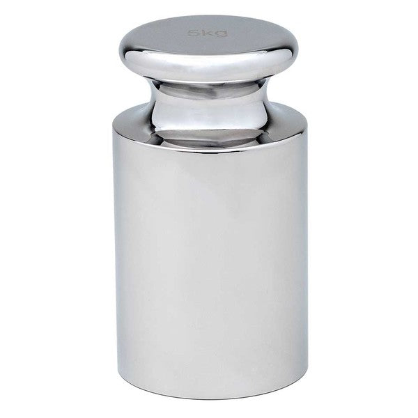 Calibration Weight ,5kg, OIML Class F2, includes ISO 17025:2017 Cert. of Calib. - GB-F2-5KG-C
