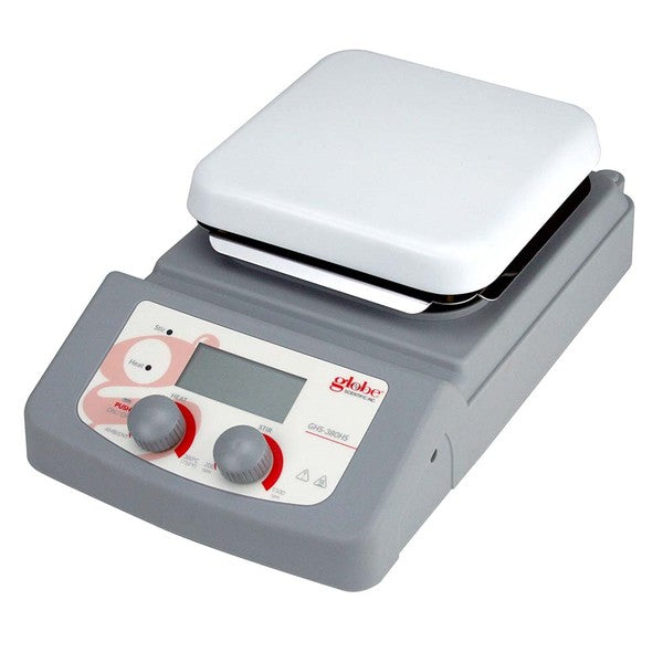 Hotplate Stirrer, Digital, 380C Max Temp, 5.5x5.5" Ceramic Coated,200-240v,50-60Hz - GHS-380HS-UK-EU