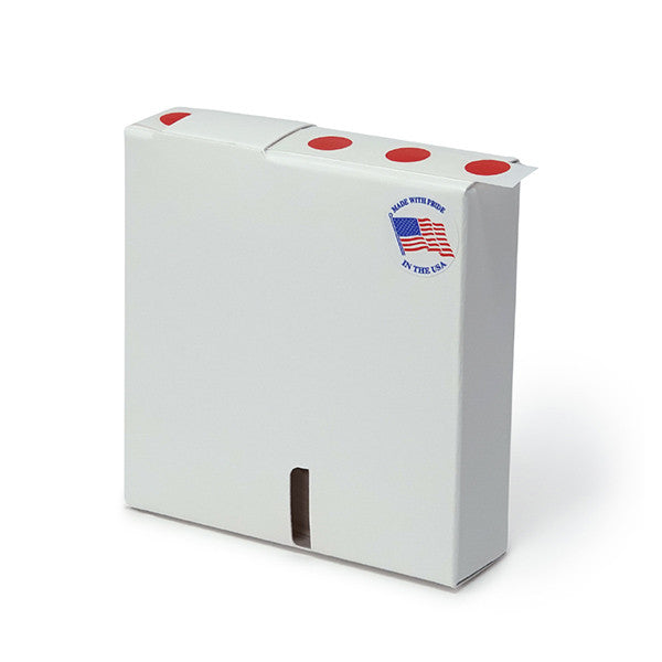 Label Rolls, Cryo, 13mm Dots, for 1.5-2mL Tubes, Red, 1000/Roll - LCR-13R