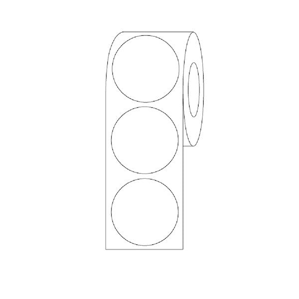 Label Rolls, Cryo, 25mm Dots, for 50mL Tubes, White, 500/Roll - LCR-25W