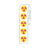 Label Rolls, Cryo, 9.5mm, Radioactive Dots, 1000/Roll - LCR-95RAD