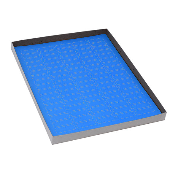 LabelSheets,Cryo,33x13mm,for1.5-2mLTubes, 20 Sheets, 85 Labels per Sheet, Blue, 1700/Box - LCS-33X13B