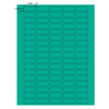 LabelSheets,Cryo,33x13mm,for1.5-2mLTubes, Asst Colors(425ea bl, grn, vlt, red,ylw)2/Box125 - LCS-33X13RW