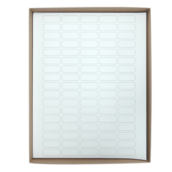 LabelSheets,Cryo,33x13mm,for1.5-2mLTubes, 20 Sheets, 85 Labels per Sheet, White, 1700/Box - LCS-33X13W
