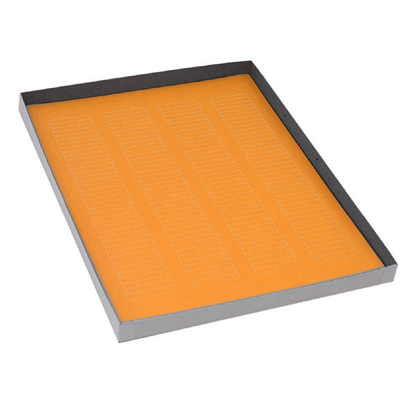 Label Sheets,Cryo,38x6mm,for Microplates, 20 Sheets, 156 Labels per Sheet, Orange, 3120/Box - LCS-38X6N