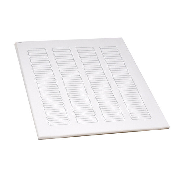 Label Sheets,Cryo,38x6mm,for Microplates, 20 Sheets, 156 Labels per Sheet, White, 3120/Box - LCS-38X6W