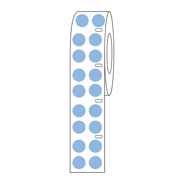 Label Roll,Cryo,Direct Thermal,13mm Dots, for 2.0mL Tubes, Blue, 4000/Roll - LTC-13B