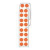 Label Roll,Cryo,Direct Thermal,13mm Dots, for 2.0mL Tubes, Orange, 4000/Roll - LTC-13N