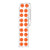 Label Roll,Cryo,Direct Thermal,13mm Dots, for 2.0mL Tubes, Orange, 4000/Roll - LTC-13N