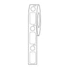 Label/Dot Combo Roll,Cryo,Direct Thermal, 24x13mm & 9.5mmDot,for 2.0mL Tubes,White, 500/Box - LTC-24X13-95W