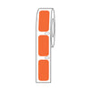 Label Roll, Cryo, Direct Thermal,27x13mm, for Cryogenic Vials, Orange, 1000/Roll - LTC-27X13N