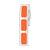 Label Roll, Cryo, Direct Thermal,27x13mm, for Cryogenic Vials, Orange, 1000/Roll - LTC-27X13N