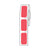 Label Roll, Cryo, Direct Thermal,27x13mm, for Cryogenic Vials, Red, 1000/Roll - LTC-27X13R
