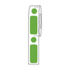 Label/Dot Combo Roll,Cryo,Direct Thermal, 33x13mm & 9.5mmDot,for 2.0mL Tubes,Green, 500/Box - LTC-33X13-95G