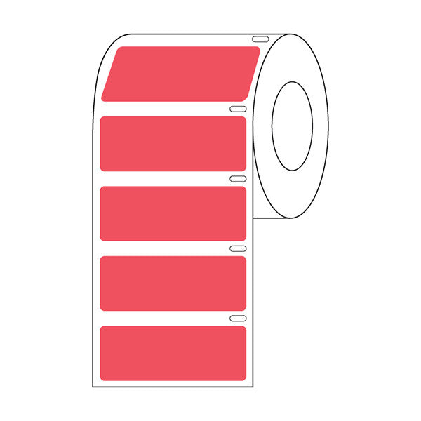Label Roll, Cryo, Direct Thermal,51x19mm, for Large Tubes, Racks and Boxes, Red, 500/Roll - LTC-51X19R