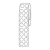 Label Roll,Cryo,DirectThermal,9.5mm Dots, for 1.5mL Tubes, White, 1000/Roll - LTC-95WS