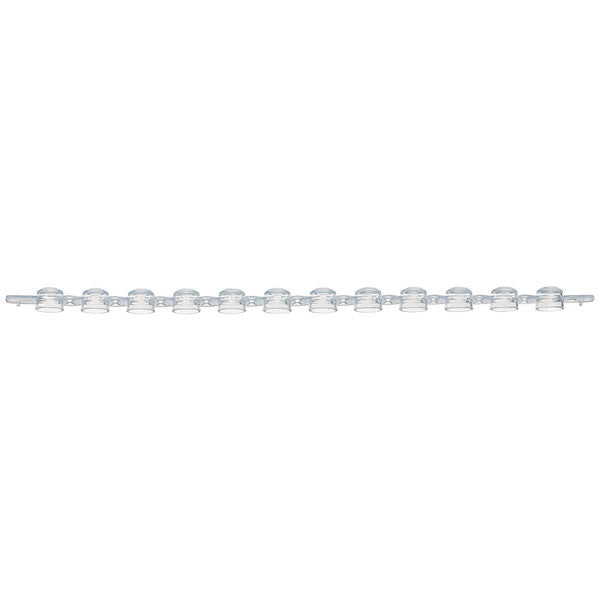 0.2mL 12-Strip Dome Caps, No Tubes, Natural, 80/Box - PCR-02DC-12