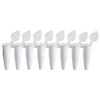 DiamondLink 0.2mL 8-Strip Tubes, with, Individually-Attached Flat Caps, White, 120/Box - PCR-DL-02FW
