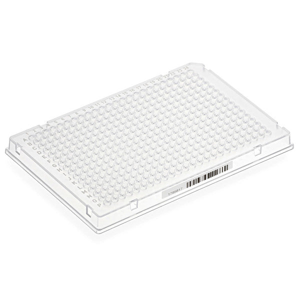 Diamond Shell 384-well PCR plate, A24, Clear PC frame and PP wells, barcoded, 100/Cs - PCR-DS-384-CBC