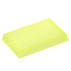 Diamond Shell 0.1mL 96 well PCR Plate, Yellow PC frame and Clear PP wells, 100/Cs - PCR-DS-FS-01-Y