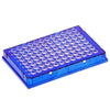 Diamond Shell 0.1mL 96 well PCR Plate, Blue PC frame and Clear PP wells, 100/Cs - PCR-DS-FS-01-B