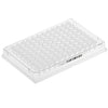 Diamond Shell 0.1mL 96 well PCR Plate, Clear PC frame/White PP wells, barcoded, 100/Cs - PCR-DS-FS-01-CWBC