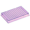Diamond Shell 0.1mL 96 well PCR Plate, Violet PC frame and Clear PP wells, 100/Cs - PCR-DS-FS-01-V