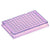 Diamond Shell 0.1mL 96 well PCR Plate, Violet PC frame and Clear PP wells, 100/Cs - PCR-DS-FS-01-V