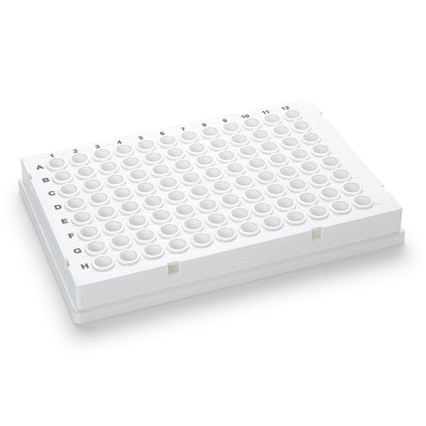 0.2mL 96-Well PCR Plate, Low Profile, Full Skirt, White, 10/Box - PCR-FS-02W