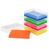 PCR Work Racks, 96 well for PCR Plates, Green, Pink, Yellow, Orange, Blue, 5/Pack - PCR-WORKPLATE