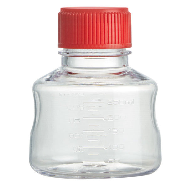Solution Bottle, 250mL, STERILE, PS With PE Screw Cap, 24/Cs - VF-SB-0250