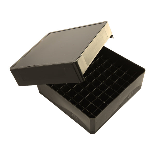 81-Well Tube Storage Box, BlackPack of 5 - 120041