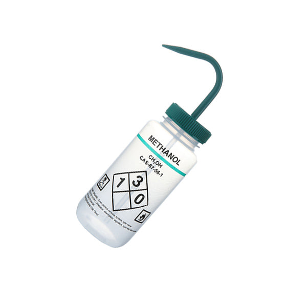 Wash Bottle with color-coded fit for dispensing, 500mL, Clear;Green | 120254