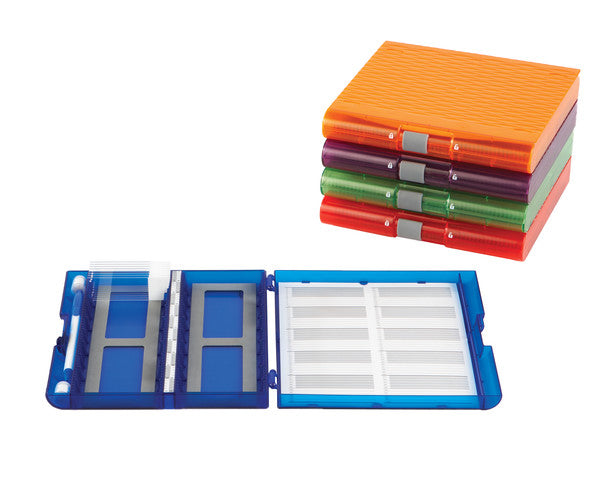 Technical Color-Coded Slide Storage Box with Assorted, 5/PK for slide storage | 120593