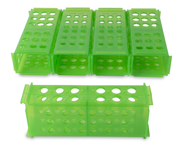 Professional-Series Autoclavable Workstation Rack tuned for tube staging, Green | 120686