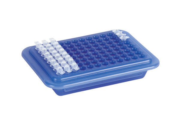 Heavy-Duty Color-Coded Cooling Accessory with 96 Well, Lt.Blue/Dk.Blue for te... | 120728