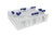 Heavy-Duty Color-Coded Tube Rack with 16-20mm, White for bench organization | 120834