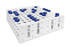 Industrial Color-Coded Tube Rack tuned for bench organization, 28-32mm, White | 120959