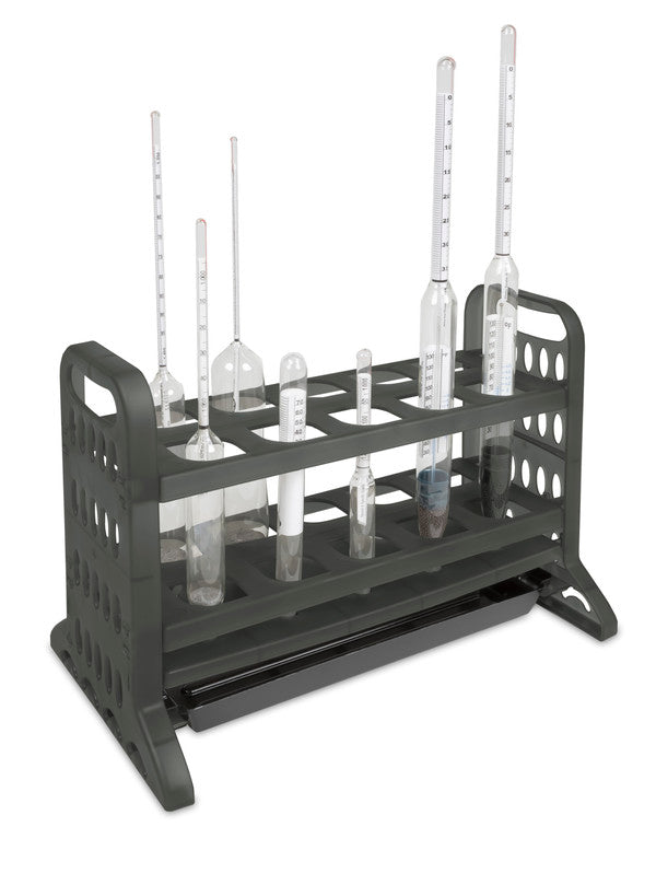 Precision Color-Coded Tube Rack with 10-Place, Grey for bench organization | 121002