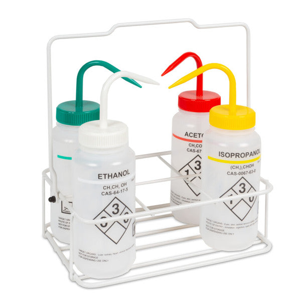 Laboratory Color-Coded Tube Rack tuned for bench organization, 6-Place, 80 mm | 121005