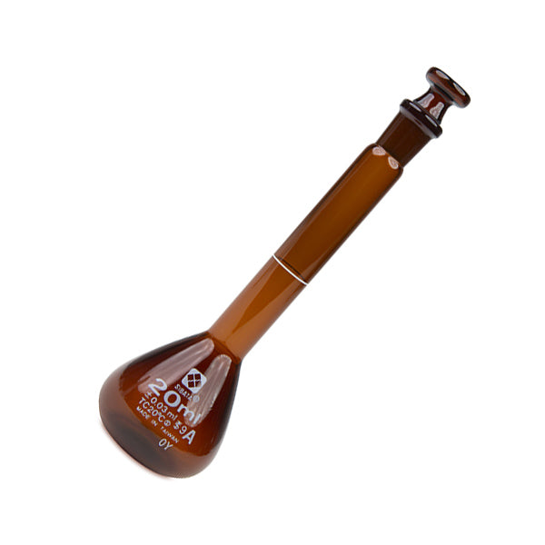 Technical Class A Volumetric Flask for calibrated prep, 20 mL, Amber | 2307A-20