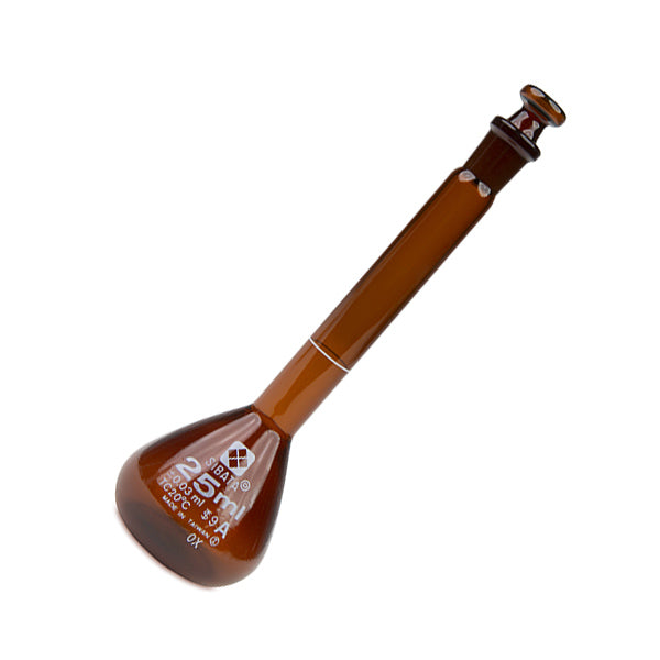 Heavy-Duty Volumetric Flask with class a fit for calibrated prep, 25 mL, Amber | 2307A-25