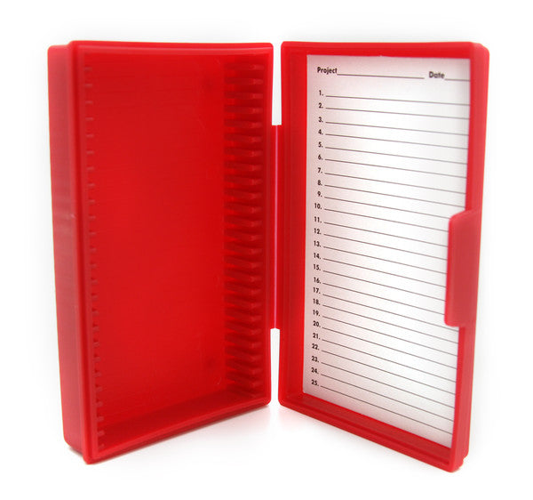 Scientific Slide Storage Box with color-coded fit for slide storage, 25-Pla... | HS15990B