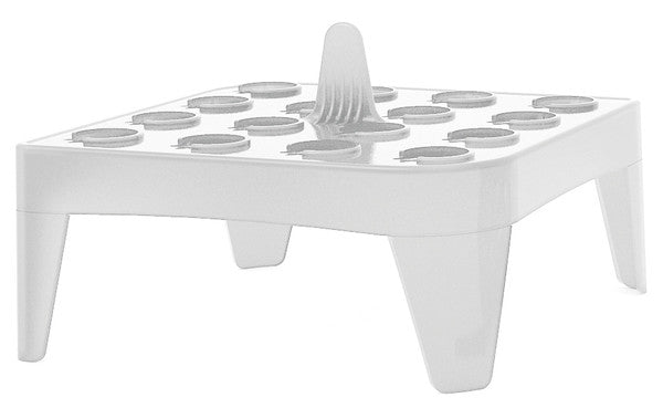 Research-Grade Color-Coded Workstation Rack for tube staging, White, 4/PK | HS2132A