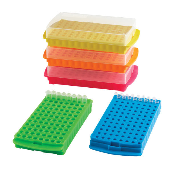 Technical Color-Coded Workstation Rack with Assorted, 5/PK for tube staging | HS2345A
