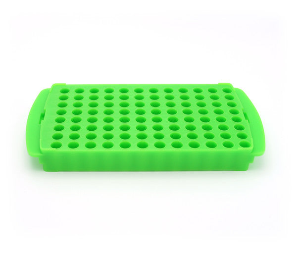 Research-Grade Color-Coded Workstation Rack for tube staging, Green, 5/PK | HS2345D