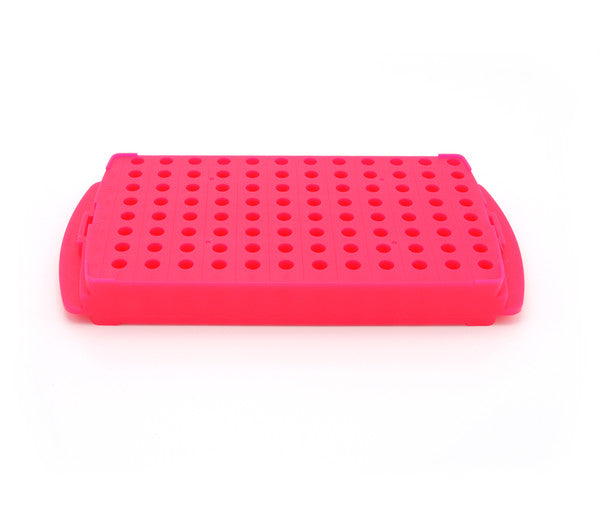 Laboratory Color-Coded Workstation Rack with Pink, 5/PK for tube staging | HS2345E