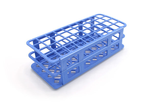 Fold & Snap Tube Rack 21mm 40-Place, Blue - HS243071B